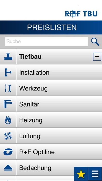 R+F TBU Preislisten