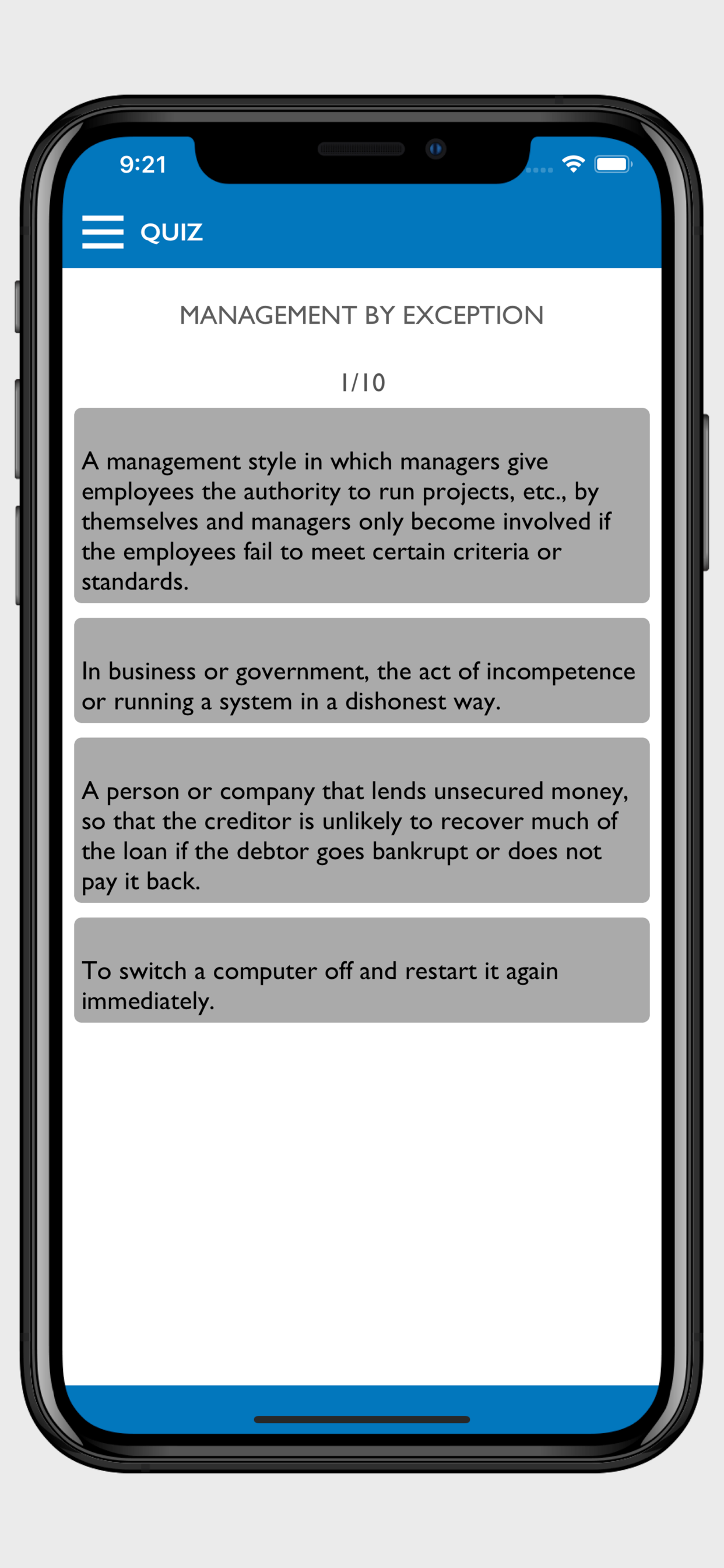 Management Dictionary