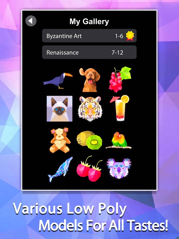 Screenshot #4 pour Idle Painter 3D-Low Poly&Tap