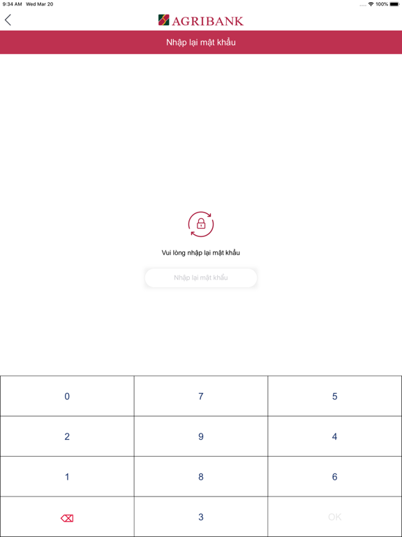 Agribank Soft Token iPad screenshot