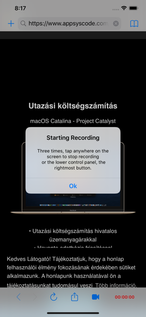 ‎Web Page Screen Recorder Screenshot