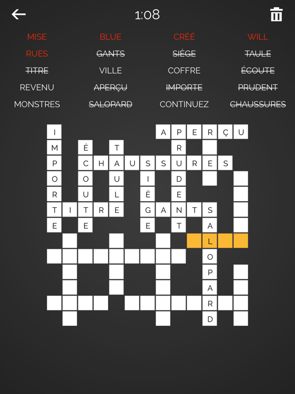 Screenshot #5 pour Mots Casés Français