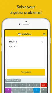 mathpapa - algebra calculator iphone screenshot 1