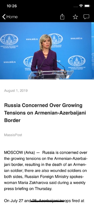 Daily Armenian News from Around the World • MassisPost