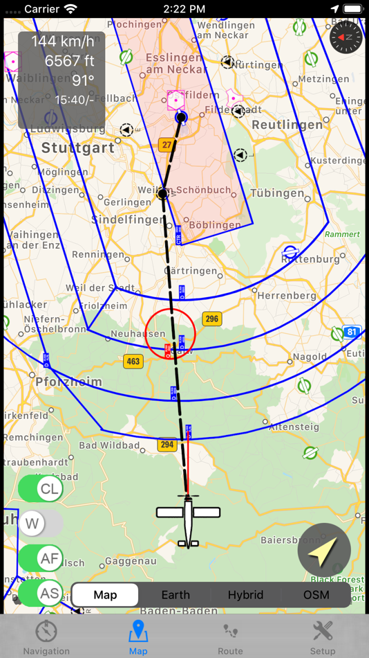 #1. flyNav Flight Navigation (iOS) 由: Walter Greger
