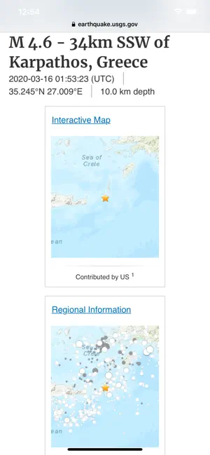 Captura de Pantalla 7 Mapas de Terremotos - eQuake iphone