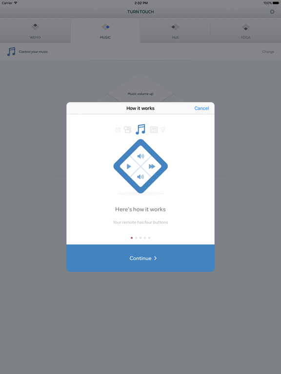 Turn Touch iPad screenshot 1 - Productivity app