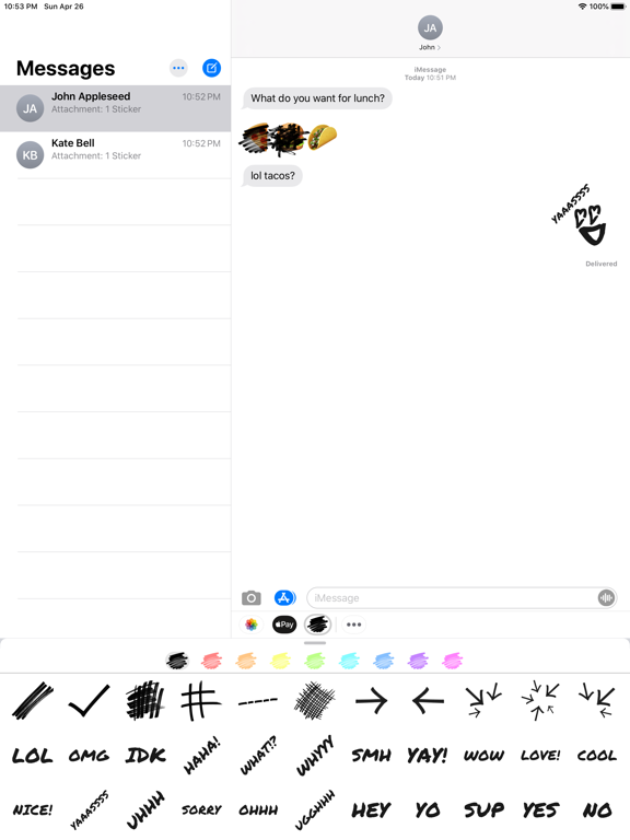 Screenshot #4 pour Permanent Marker Stickers
