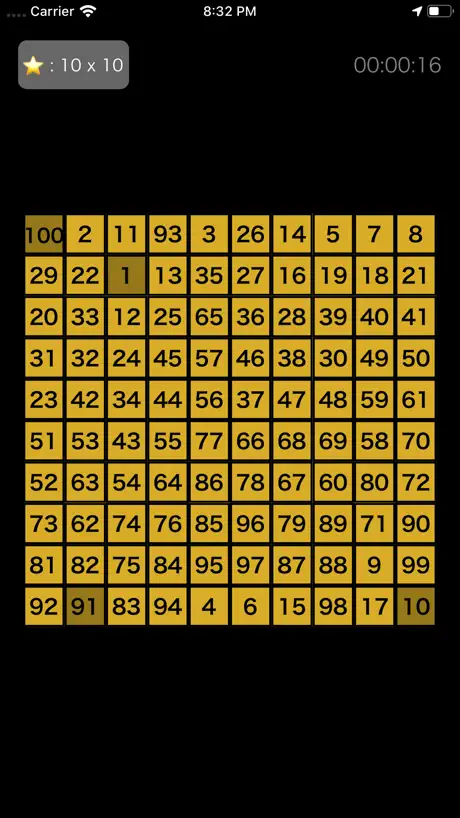 數字陣 - 新型華容道 排列滑塊