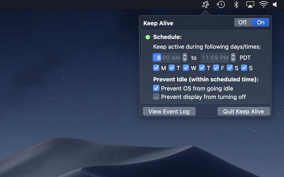 Keep Alive (macOS) 由: Islandbit Keep Alive (macOS) 由: Islandbit