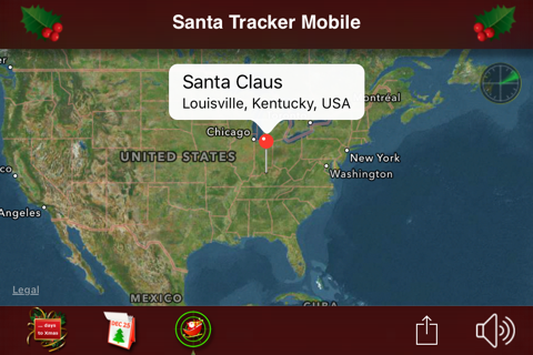 Santa Tracker Mobile - náhled