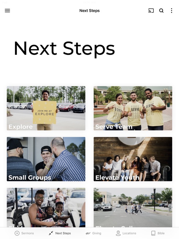 Elevate Life Church iPad screenshot 2 - Lifestyle app
