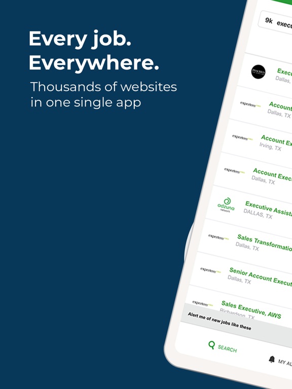 Adzuna Job Search iPad screenshot 1 - Business app
