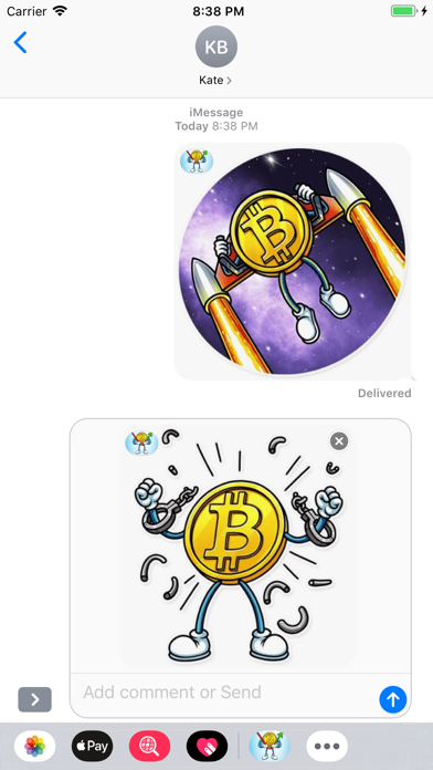 Screenshot #2 pour Bitcoin Stickers Pack
