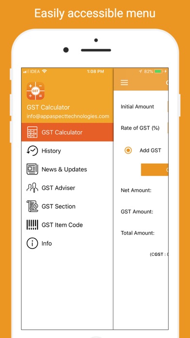 Screenshot #1 pour GST Calculator - Tax Planner