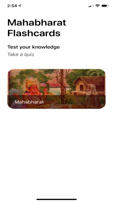 Screenshot #1 pour Mahabharat Flash Cards