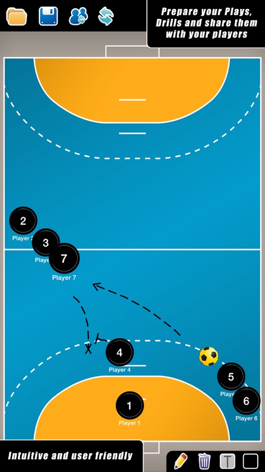 Coach Tactic Board: Handball - 4.1 - (iOS)