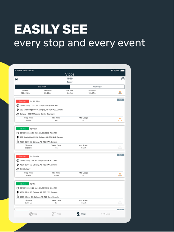 AutoConnect Fleet iPad screenshot 3 - Business app