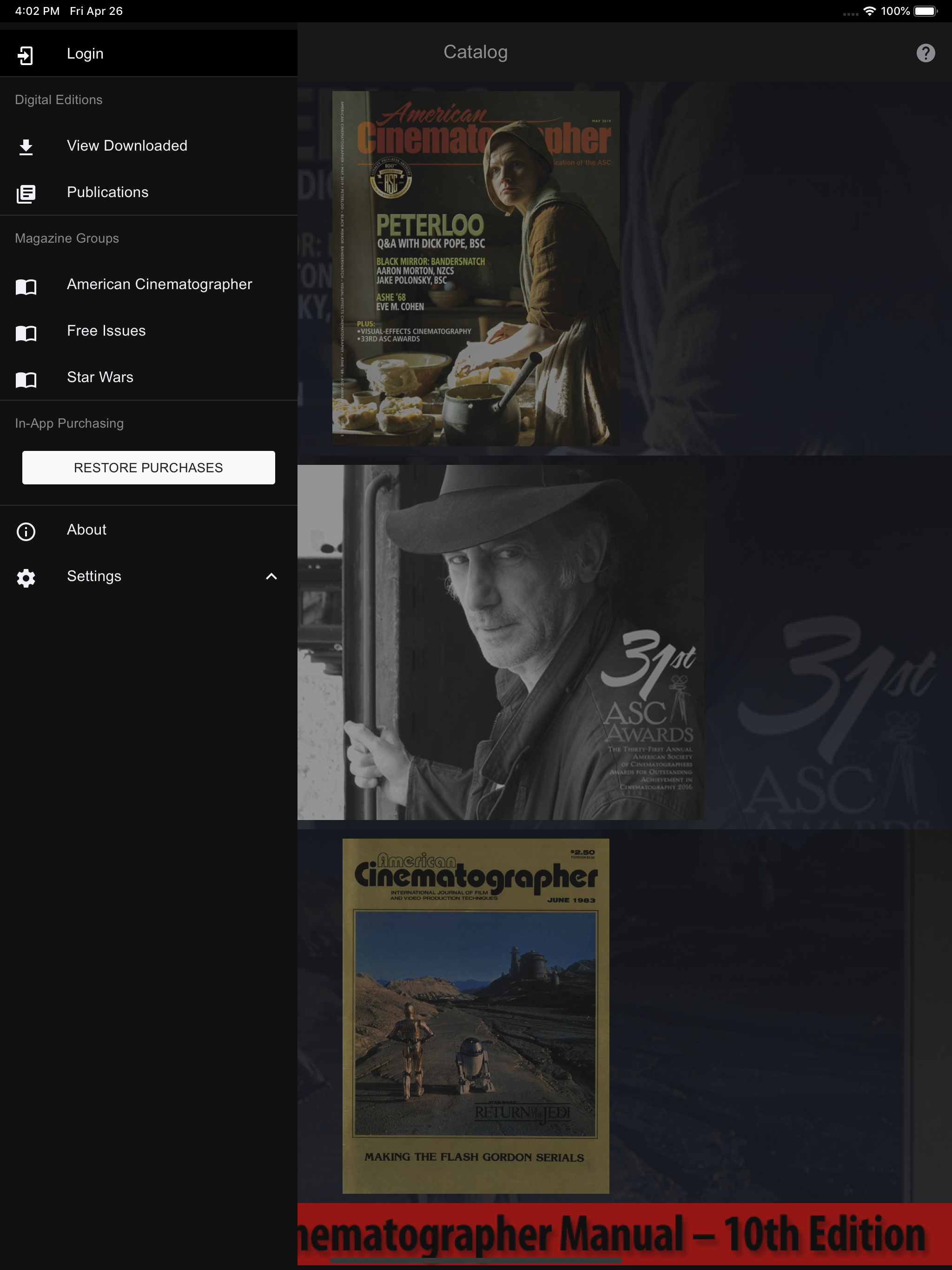 American Cinematographer Mag