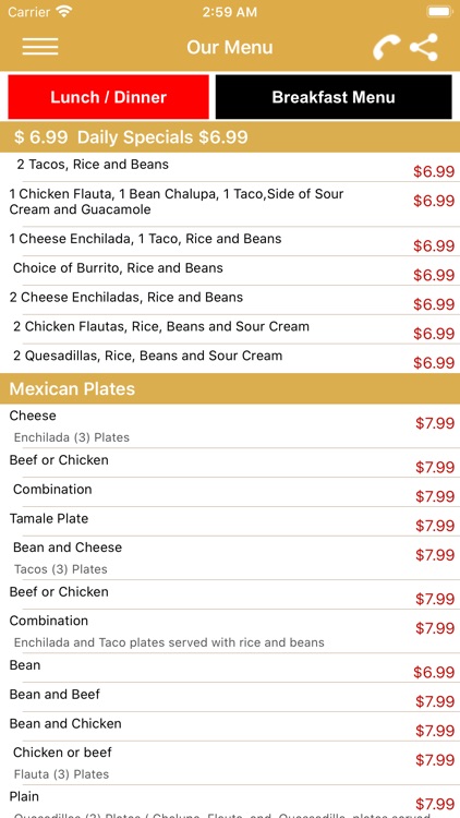 Micasita Mexican Food