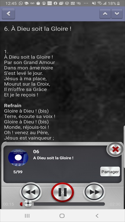 Chants d'Esperance Audio Pro+ screenshot-3