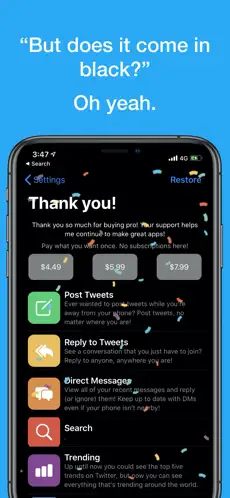 Screenshot 2 Chirp for Twitter iphone