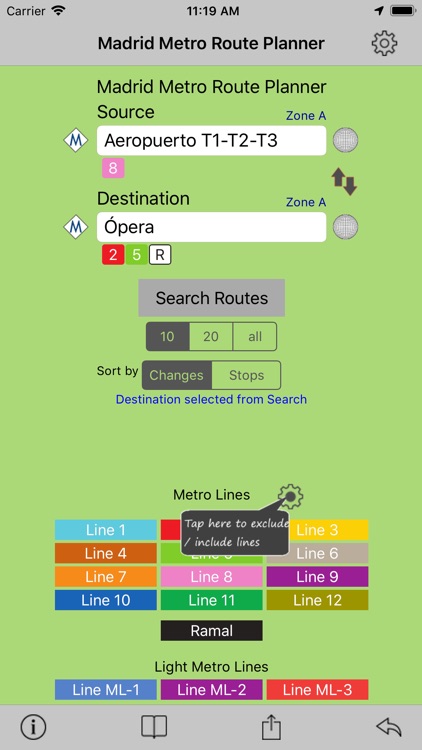 Madrid Metro Route Planner