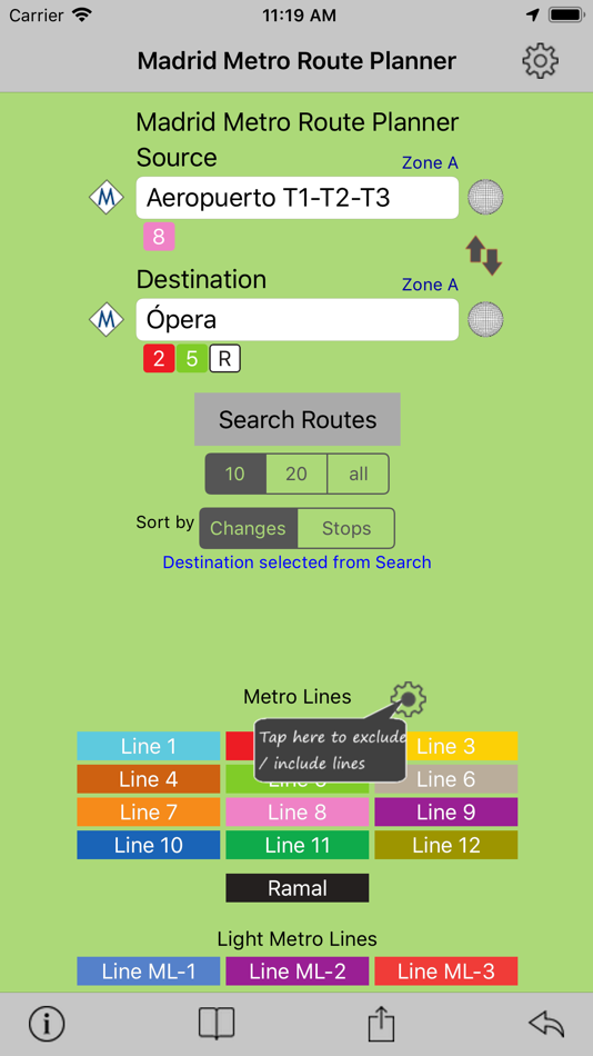 Madrid Metro Route Planner - 1.7 - (iOS)
