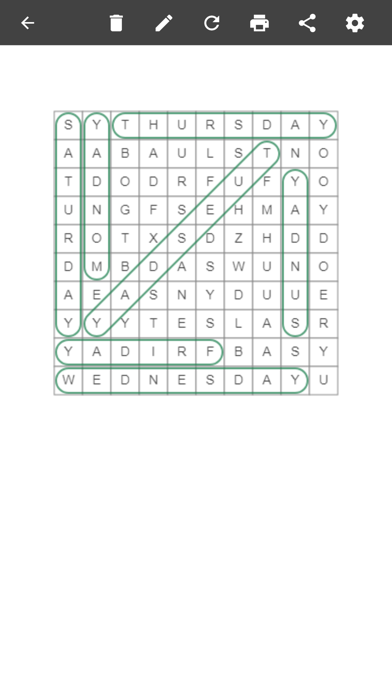 Word Search Maker iPhone screenshot 5 - Education app