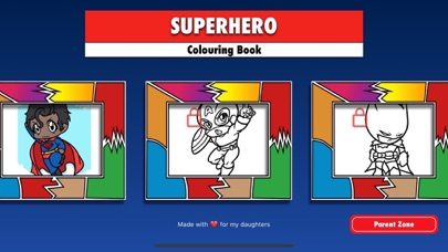 Colouring Superheroesのおすすめ画像2