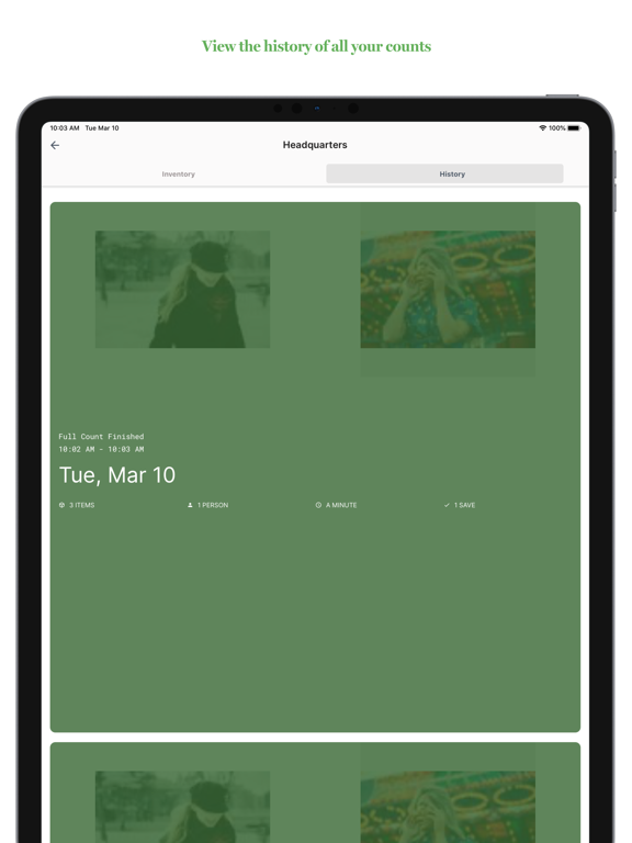 Cohub Inventory iPad screenshot 1 - Business app