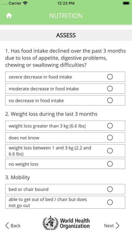 WHO ICOPE Handbook App screenshot 6 of 7