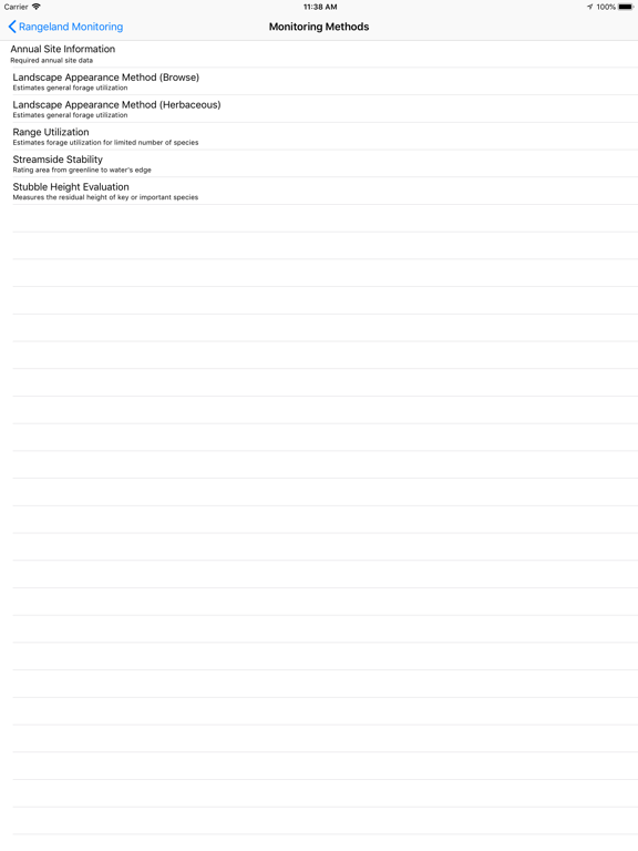 Rangeland Health Monitoring iPad screenshot 5 - Productivity app