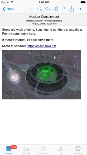 Скриншот NewsTap Lite (Usenet Reader) на iPhone 1