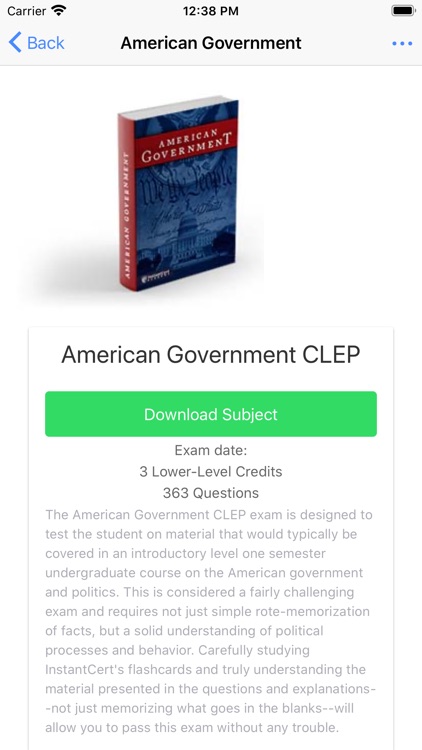 InstantCert CLEP screenshot-3