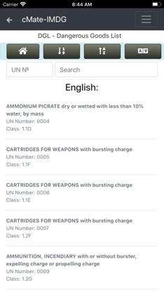 cMate-IMDG Code screenshot 4