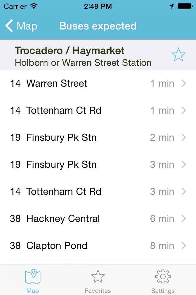 London Bus Times screenshot 2