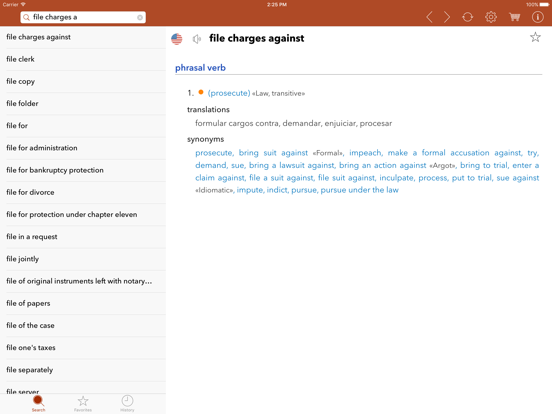 Screenshot #4 for Spanish Legal Dictionary