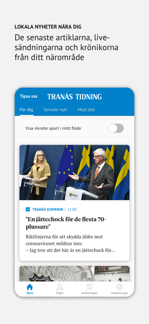 Tranås Tidning Nyhetsapp(圖1)-速報App