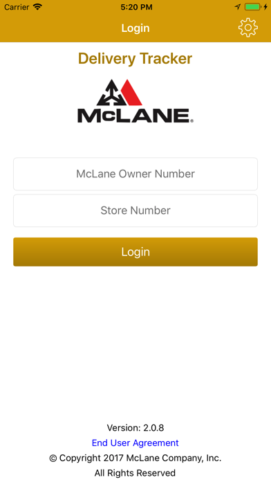 McLane Delivery Tracker Screenshot