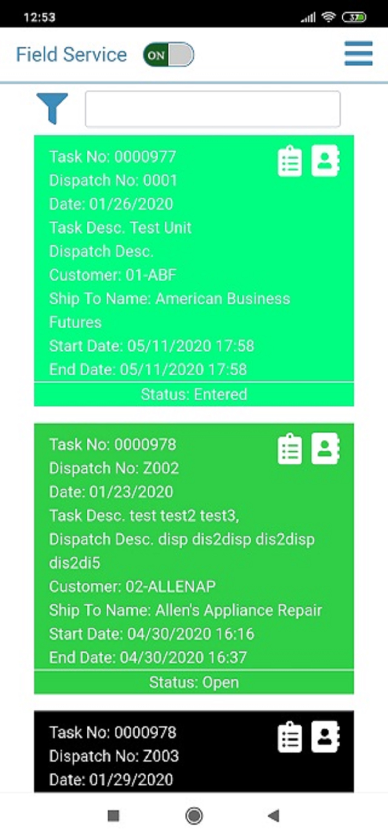 Sage100 2019.1 Field Service screenshot 3