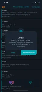 Muslim Baby Names and Meaning screenshot #3 for iPhone