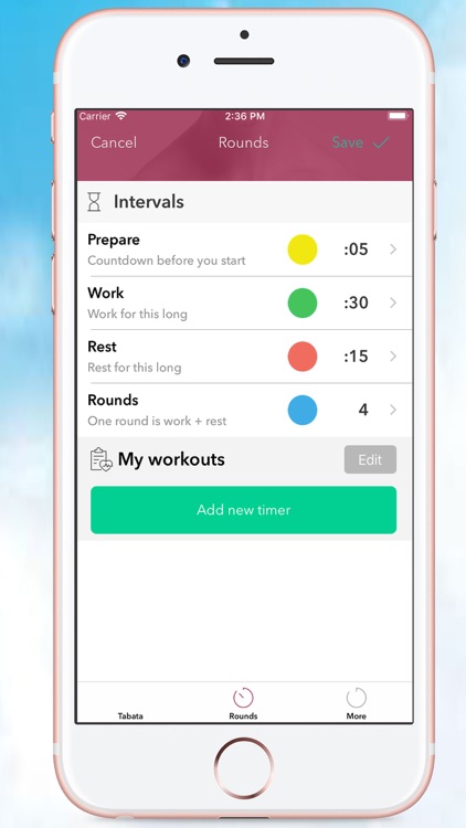 Work out together - time data screenshot-5