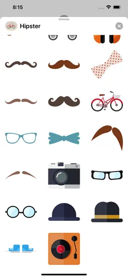 Game screenshot Hipster Stickers Pack apk