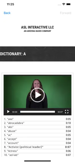 Game screenshot ASL Interactive Dictionary hack