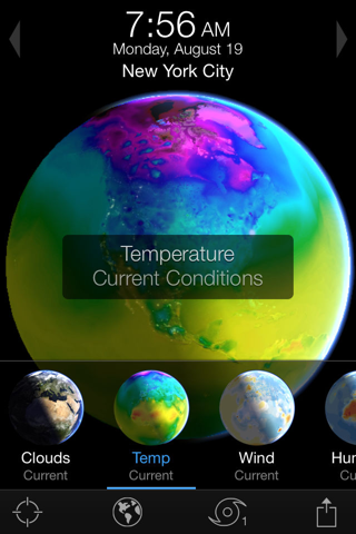 Скриншот из Living Earth - Clock & Weather