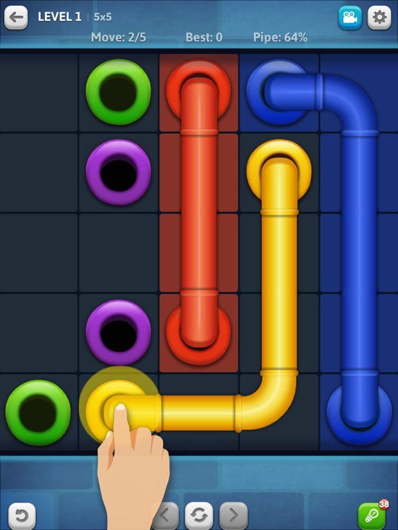iPad Image of Line Puzzle: Pipe Art