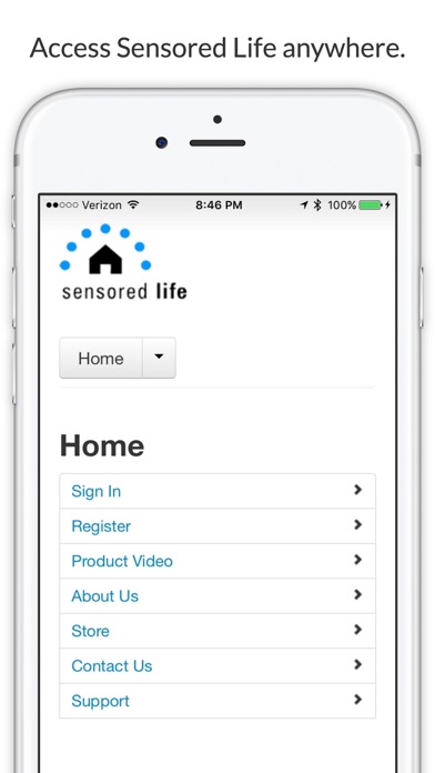 Sensored Life iPhone screenshot 1 - Utilities app