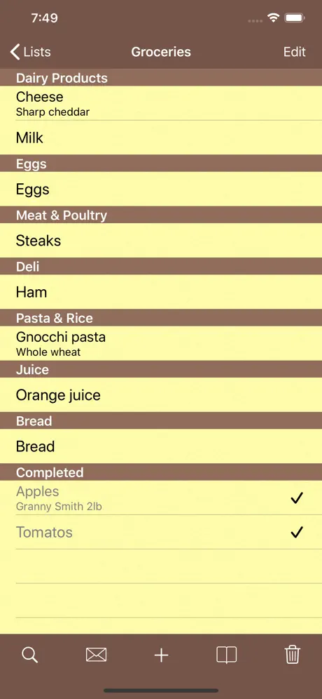 Checklists