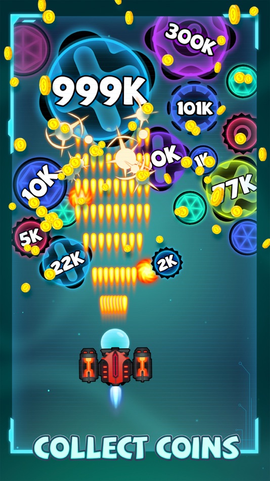#5. Virus War- Space Shooting Game (iOS) Bởi: Kunpo